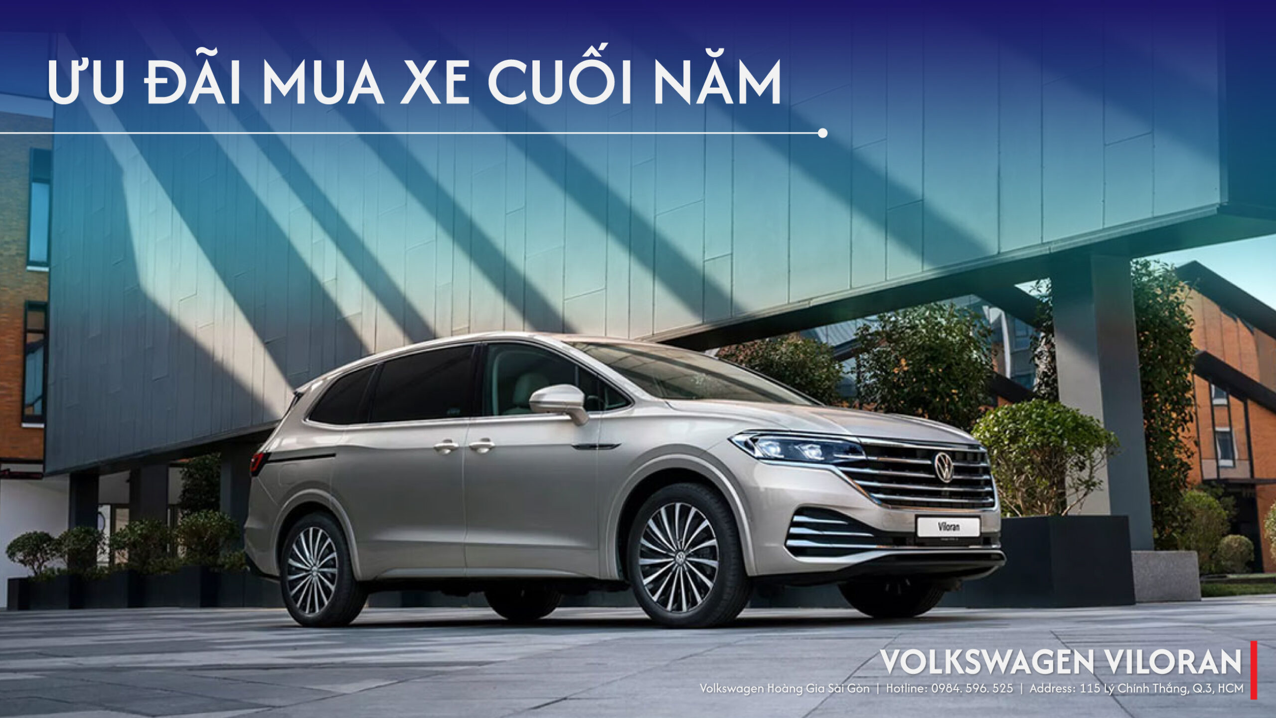 Ưu đãi mua xe cuối năm Volkswagen Viloran.
